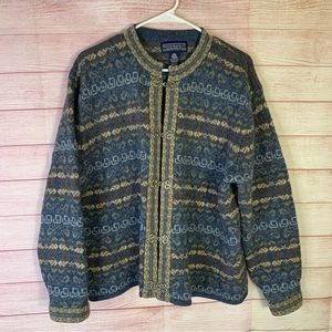 Newton Trading VTG Wool‎ Cardigan Sweater Size Large